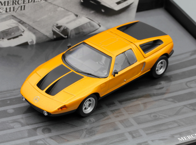 MERCEDES-BENZ C111/II (1970), orange metallic / black