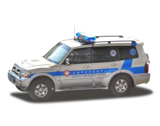 Mitsubishi Pajero V73 Shanghai Medical Emergency Center, grey/blue