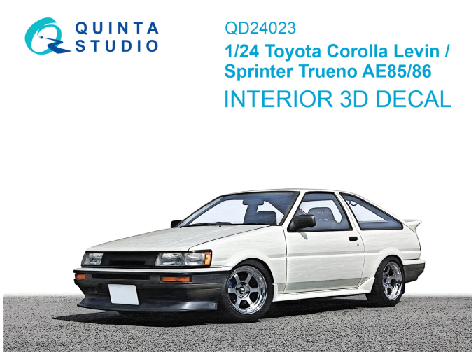 3D Декаль интерьера кабины Toyota Corolla Levin AE85/86 (Aoshima)