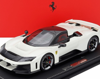 FERRARI F80 (2024) - Carbon Silver Rims - Con Vetrina - With Showcase, white