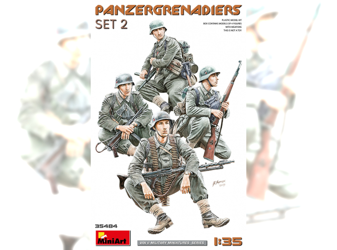 Сборная модель фигурки панцергренадеры/ Panzergrenadiers Military 1945