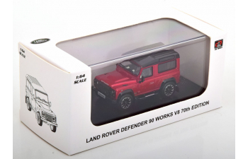 LAND ROVER Defender 90 Works V8 (2018), red metallic black