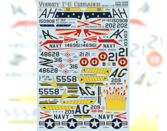 Vought F-8 Crusader Wet decal