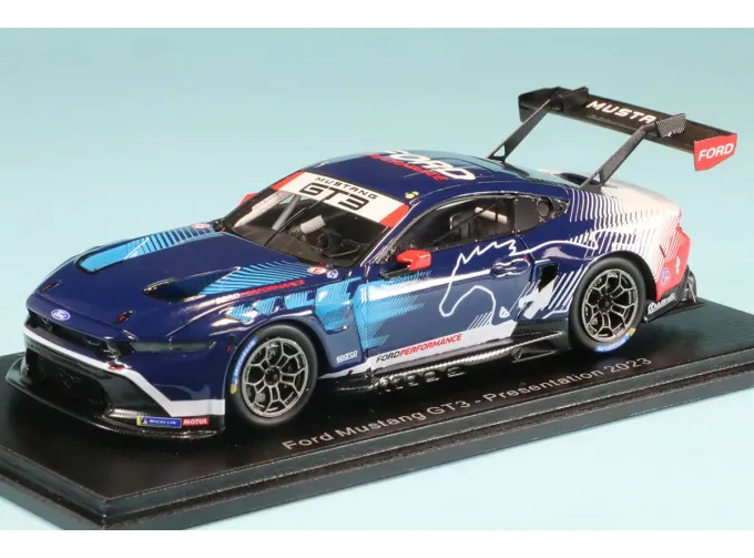 FORD Mustang Gt3 5.4l V8 Team Multimac Motorsport №64 Imsa Presentation (2023), Blue