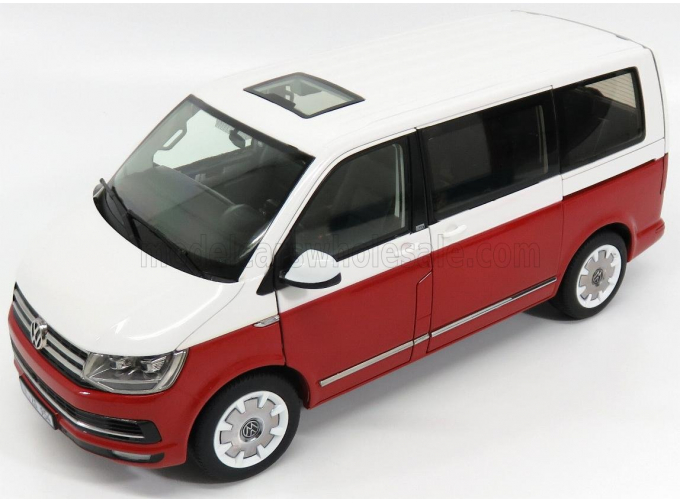 VOLKSWAGEN T6 Multivan Highline Minibus 2017, Red White