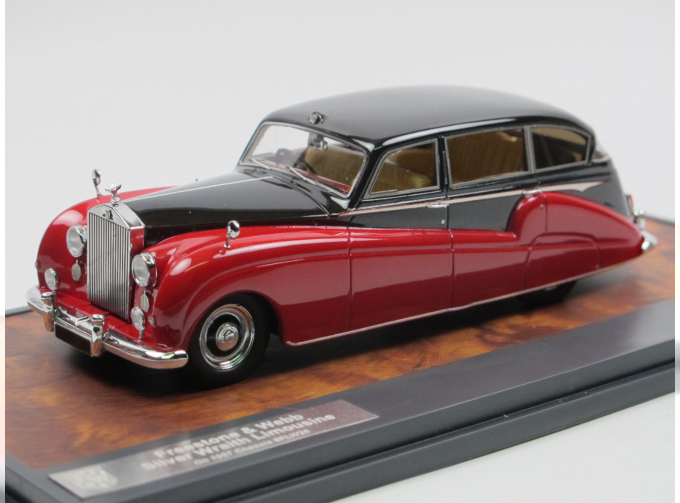 ROLLS-ROYCE Silver Wraith Limousine Freestone & Webb #FLW26 1957 Maroon/Black