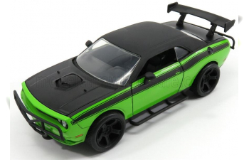 DODGE Set 4x Letty's Challenger Srt8 Off Road 2008 - Fast & Furious 7, Green Matt Black