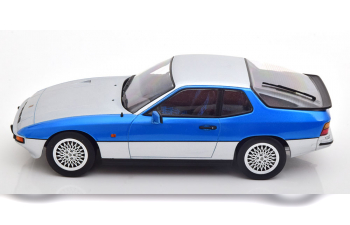 PORSCHE 924 Turbo, silber/blau