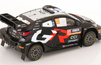 TOYOTA Yaris Gr Rally1 Team Toyota Gazoo Racing Wrt №69 Winner Rally Safari Kenya (2024) Kalle Rovanpera - Jonne Halttunen, Black