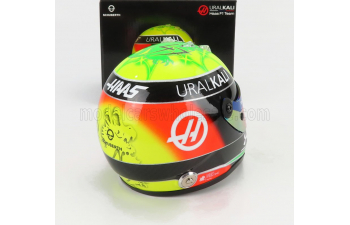 SCHUBERTH HELMET F1 Casco Helmet Vf-21 Team Uralkali N 47 Season (2021) Mick Schumacher, Green Red Black Yellow