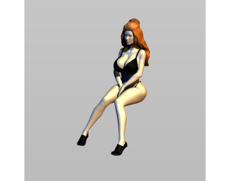 Фигура На яхте 4, окрашенная