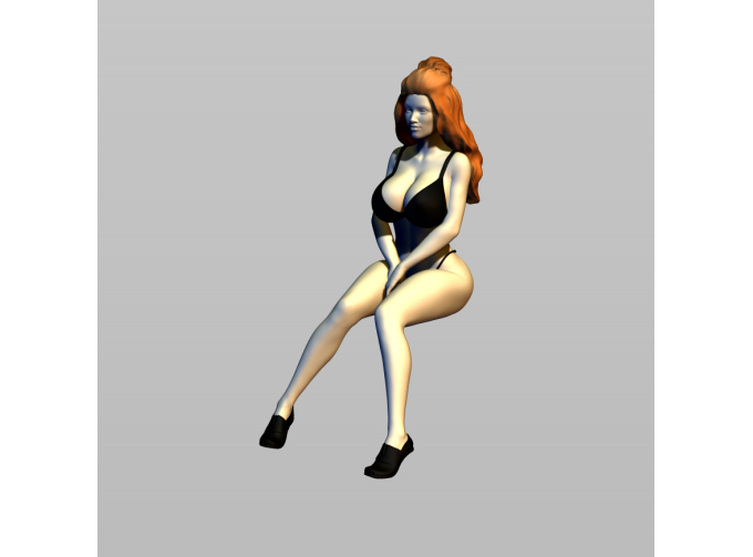 Фигура На яхте 4, окрашенная