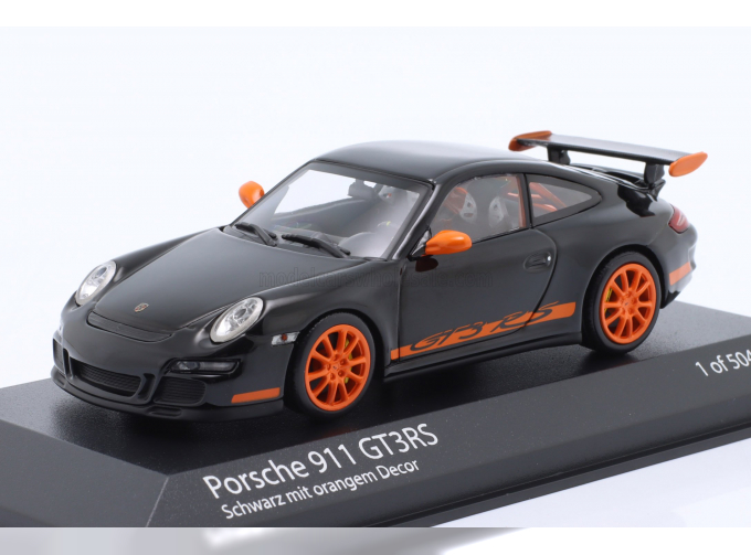 PORSCHE 911 997 Gt3 Rs Coupe (2006), Black Orange