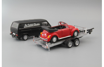 VOLKSWAGEN Volkswagen T3-a box van/ trailer/ Beetle Convertible - VW Classic, black / red