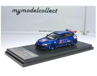 HONDA Civic EG6 *1116 Auto Garage* wheel & tire, blue/red