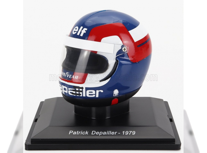 HELMET F1 Casco - Ligier Js11 N25 Season (1979) Patrick Depailler, White Blue Red