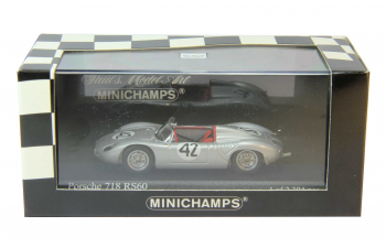 PORSCHE 718 RS60 Sebring 12 Hours Winners: Herrmann / Gendebien #42 (1960), silver