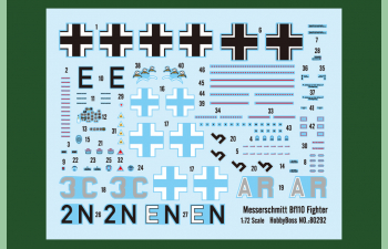 Сборная модель Самолет Messerschmitt Bf110 Fighter