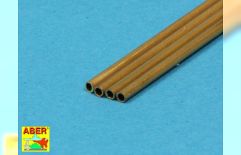 Brass Tubes O 1,5 x 0,2mm length 250mm x 4 pcs.