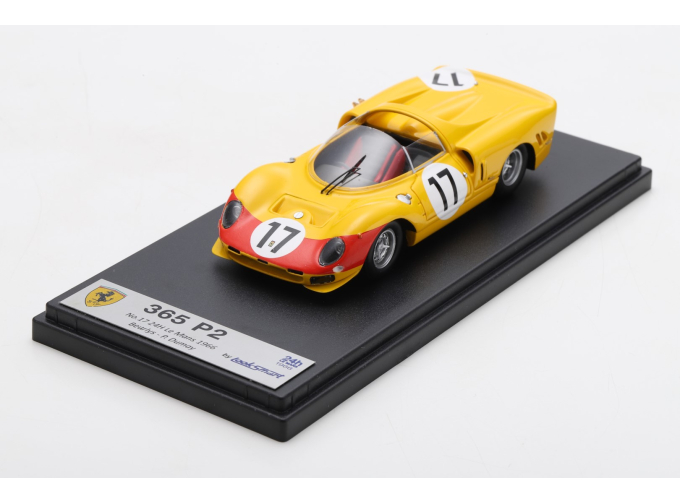 FERRARI 365 P2 #17 24H Le Mans Jean Blaton Beurlys-Pierre Dumay (1966), yellow / red