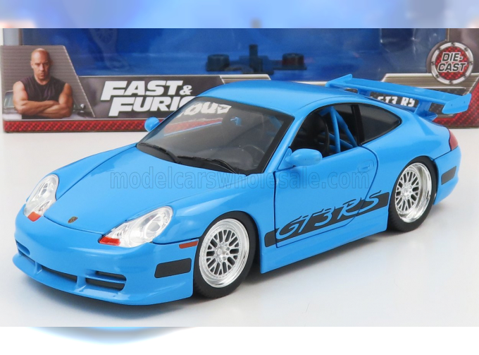 PORSCHE 911 996 Gt3 Rs Coupe 2001 - Fast & Furious, Light Blue