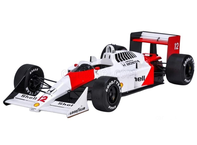 McLAREN MP4/4 №12 WORLD CHAMPION  Ayrton Senna (1988), white/red