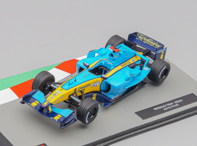 RENAULT F1 R24 Team Mild Seven N 7 Season 2004 Jarno Trulli, Light Blue Yellow