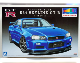 Сборная модель Bayside Blue R34 Skyline GT-R V-spec II