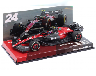 ALFA ROMEO F1 C43 Team Kick №24 Australian Gp (2023) Guanyu Zhou, Black Red