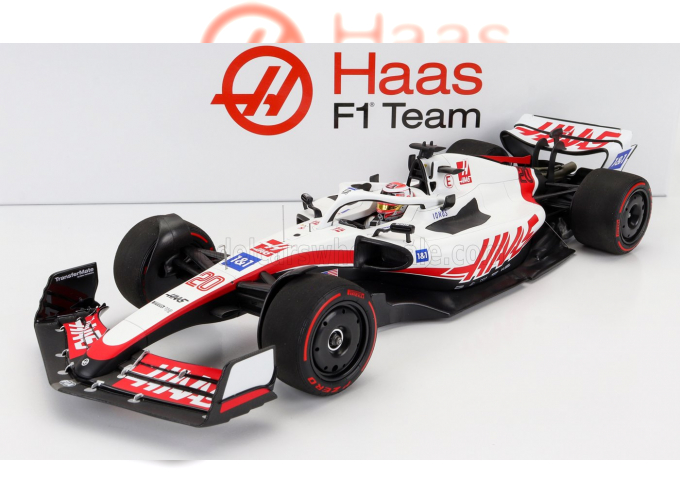 HAAS F1 Vf-22 Ferrari Team Haas N20 5th Bahrain Gp (2022) Kevin Magnussen, White Black Red