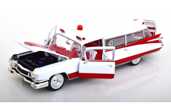 CADILLAC Eldorado Ambulance (1959), white red