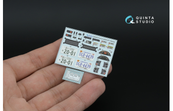 3D Декаль интерьера кабины Honda S2000 AP1 (Tamiya) (с металлостикерами)