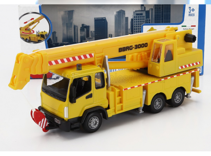 MAN Truck Crane Gru Bbrg-3000 3-assi (2010), Yellow