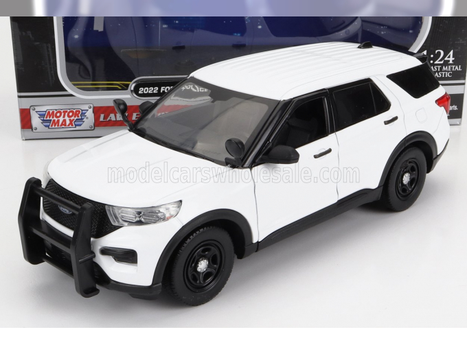 FORD Utility Police Interceptor With Push Bumper (2022), white