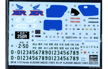 Сборная модель HONDA Xlr 250r (md22) 1991