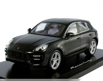 PORSCHE Macan Turbo, black met