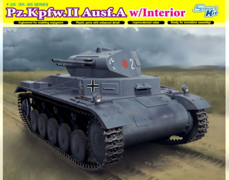 Сборная модель Немецкий легкий танк Pz.Kpfw.II Ausf.A с интерьером