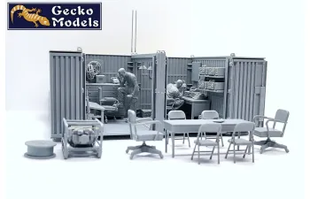 Сборная модель US Military Base Temporary Command Station Vietnam War Era