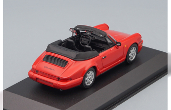 PORSCHE 911 Carrera 2 Cabriolet 1990, red