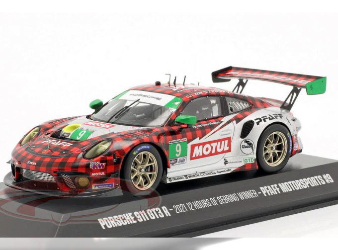 PORSCHE 911 GT3 R #9 Class Winner 12h Sebring (2021) Pfaff Motorsport Laurens Vanthoor, Lars Kern, Zacharie Robichon (2021)
