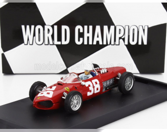 FERRARI F1 156 №38 World Champion 3rd Monaco Gp (1961) Phil Hill - With Driver Figure, Red