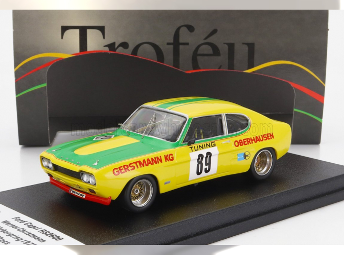 FORD Capri 2600 Rs №89 2nd Nurburgring (1972), W.christmann, Yellow Green