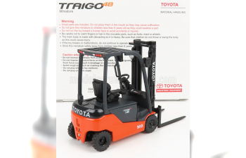 TOYOTA Trigo 16 Carrello Elevatore Verticale - Vertical Order Picker 4 Wheels, Black Orange