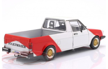 VOLKSWAGEN Caddy Pick-Up Red Cowboy Racing Tribute (1982), red / white