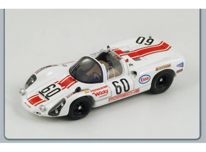 PORSCHE 910, 60 Le Mans 1969 J.de Mortemart-J.Mesange, white