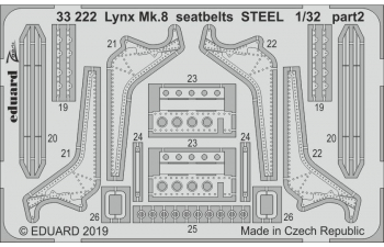 Фототравление для Lynx Mk.8 стальные ремни