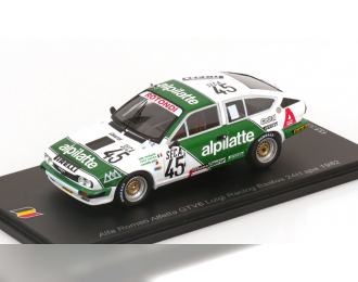 ALFA ROMEO Alfetta Gtv6 Team Bastos Racing №45 24h Spa (1982) L.Lombardi - M.Gallo - T.Palma, White Green