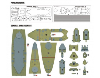 Маска окрасочная USS NORTH CAROLINA для TRUMPETER 05303