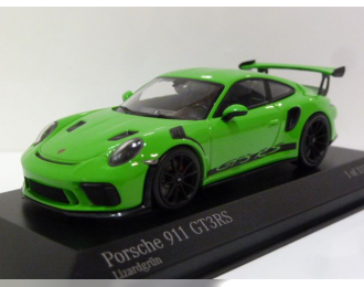 PORSCHE 991 II GT3 RS (2018), lizard green / black wheels