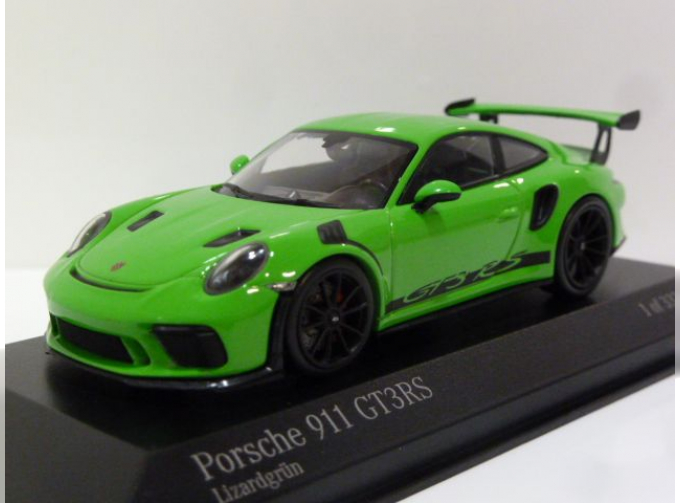 PORSCHE 991 II GT3 RS (2018), lizard green / black wheels